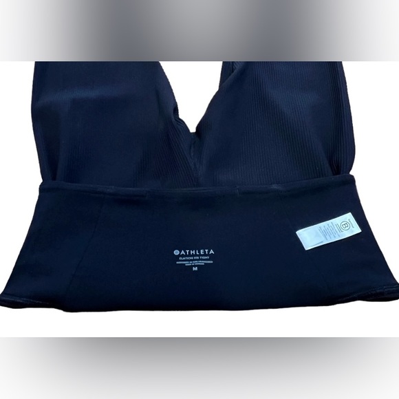 ATHLETA Elation High Rise Rib 7/8 tight Black Medium - Picture 4 of 4